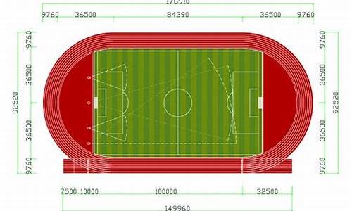 田径运动场规格_标准田径运动场地尺寸